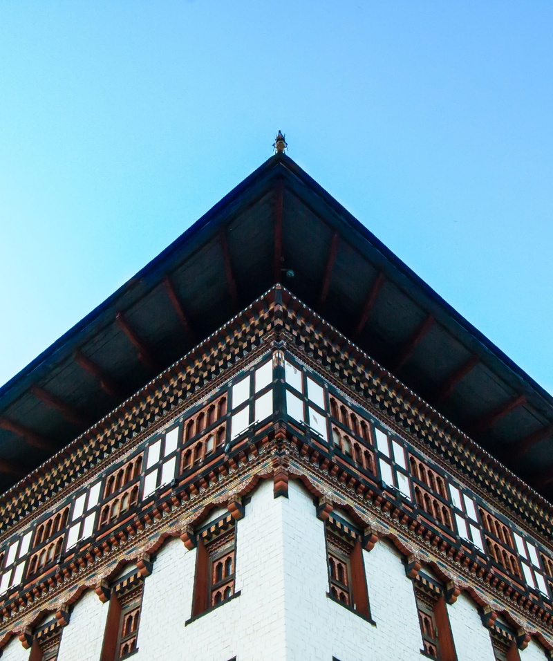 window, low angle view, the past, no people, residential district, bhutan, wall, thimphu, day, copy space, city, building, outdoors, nature, blue, built structure