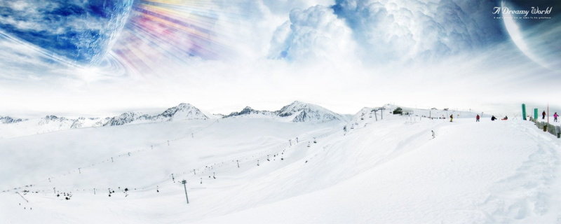 Earth, panoramic, mountain peak, sport, mountain, ski resort, scenics - nature, snowcapped mountain, skiing, sky, outdoors, 1080P, environment, cloud - sky