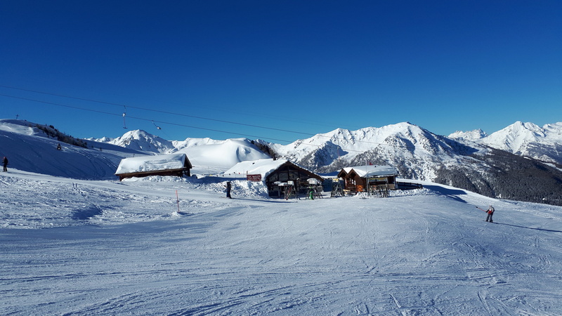 sky, thyon, mountain range, gondola, mountain group, verbier, blue, snow, trees, landscape, cold, sun, winter sport, environment, winter, lift, snowcapped mountain