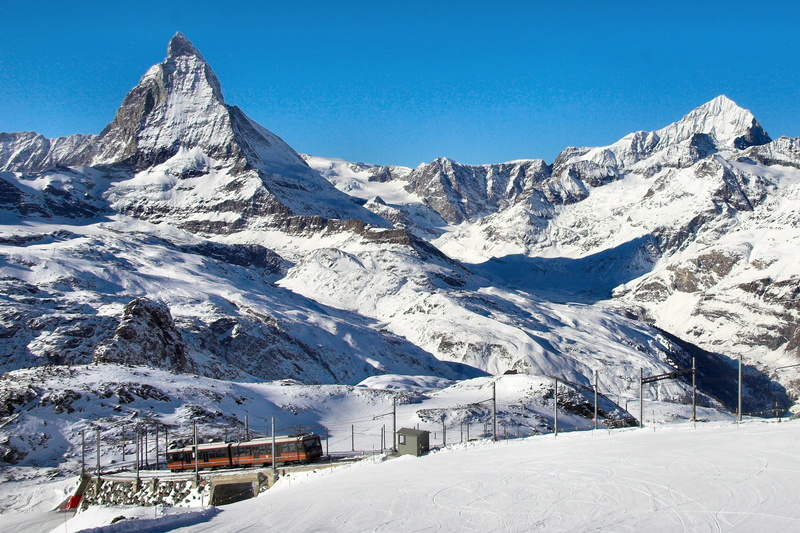 day, nature, suisse, winter dream, scenics - nature, no people, landscape, cold temperature, Mountains, snowy, Snow, Gornergrat, built structure, mountain range