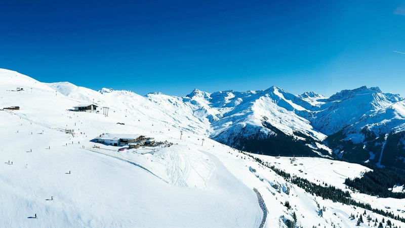 freshness, ski, sky, environment, scenics - nature, cold temperature, panoramic, ski resort, france, sunlight, travel, europe, winter, sport, beauty In Nature