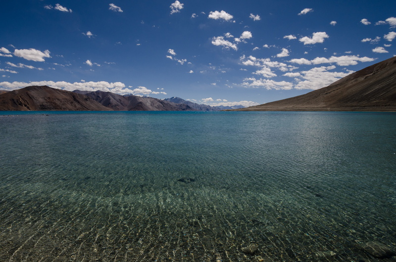 water, 4K, shallow, turquoise colored, remote, day, cloud - sky, aqua, ocean, landscape, tranquility, leh, india, scenics - nature, mountain, no people