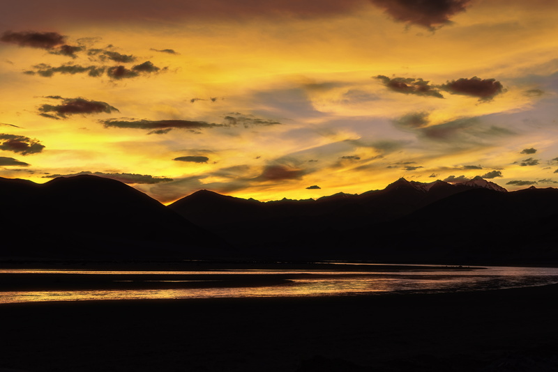tranquility, mountain, silhouette, nature, cloud - sky, land, orange color, dramatic sky, no people, scenics - nature, tranquil scene, sunset, sky, beauty in nature