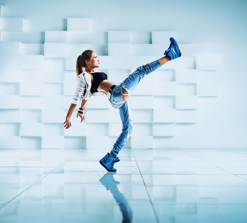 motion, brown hair, mid-air, side view, architecture, real people, leisure activity, tattoo, young adult, full length, human limb, jacket, 4K, lifestyles