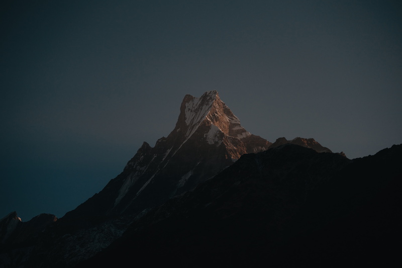 trek, low angle view, outer space, copy space, solid, kathmandu, hour, brown, asia, tranquility, sunrise, rock, space, physical geography, scenics - nature