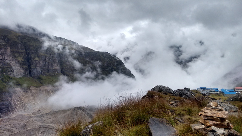 rock - object, Basecamp, scenics, landscape, nature, 4200m, high, travel destinations, sky, height, cloud - sky, outdoors, mountain peak, Mountain, power in nature