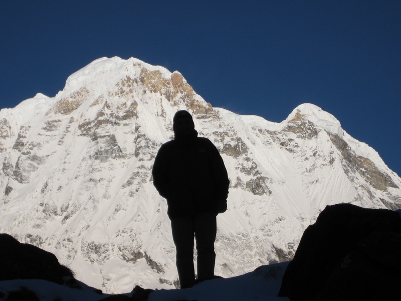 outdoors, one person, snowcapped mountain, rear view, wanderer, nepal, sport, 2K, 8000, cold temperature, photography, nature, sky, people, mountain range