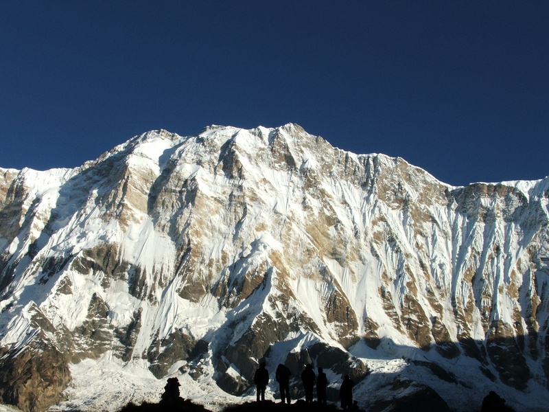 1080P, mountain range, tranquil scene, landscape, scenics - nature, nature, day, snow, winter, non-urban scene, Annapurna, tranquility, extreme weather