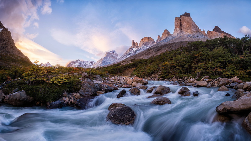 Andes, flowing, South America, solid, nature, Patagonia, 1080P, outdoors, mountain range, beauty in nature, mountain, landscape, Chile, mountains, flowing water