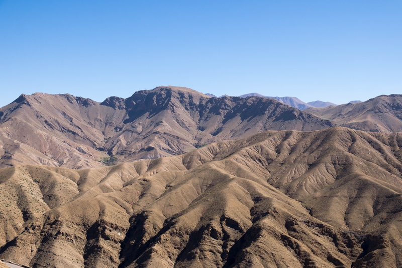 copy space, scenery, mountain range, outdoors, dramatic landscape, housing, remote, no people, morocco, monastery, peak, tranquil scene, environment, beauty in nature