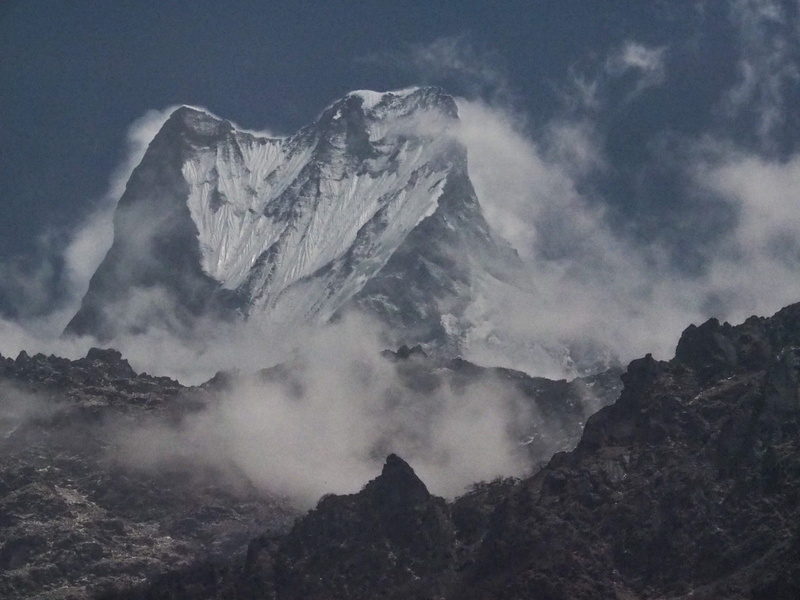 landscape, power in nature, sky, non-urban scene, rock, environment, 4K, snowcapped mountain, building, outdoors, mountain peak, spire, adventure, tranquil scene