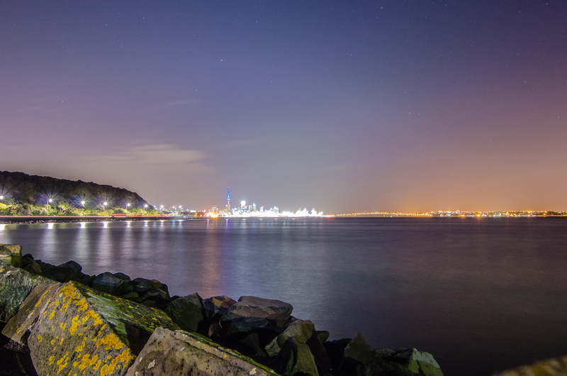 sea, water, body of water, New Zealand, Tokina, Nikon  D5100, Auckland, harbor, Long exposure, architecture, Stars, 4K, skyline, Wide angle, body, famous Place