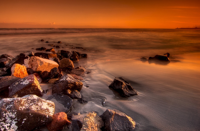 landscape, dark, beside, panoramic photo, seascape, tobacco, 2K, panoramic, grad, rock - Object, photo, beach, Cokin, sunset, HDR, mare, painting, sunrise - Dawn