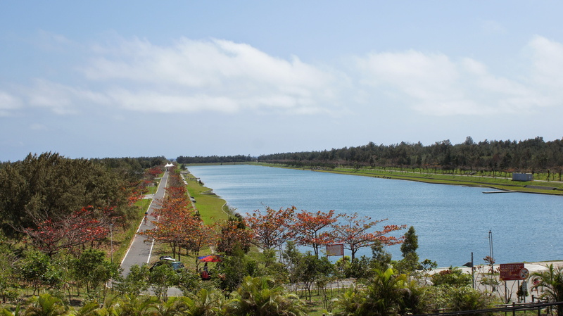 scenics - nature, Canal, tree, architecture, Taiwan, plant, lake, landscape, nature, beauty in nature, tranquility, cloud - sky, travel, transportation