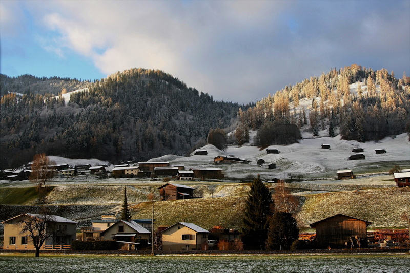 view, switzerland, cloud - sky, seasons of the year, mountain hiking, hiking, building, the beauty of the mountains, cottage, mountain trekking, sky, house