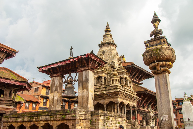 city, belief, sky, cloud - sky, place of worship, building exterior, history, low angle view, religion, 4K, spirituality, architecture, nepal, travel destinations
