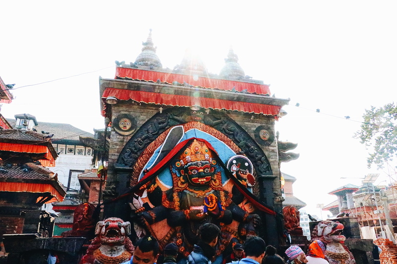 stone, building exterior, day, travel destinations, human representation, religion, belief, nepal, outdoors, 1080P, kathmandu durbar square, spirituality
