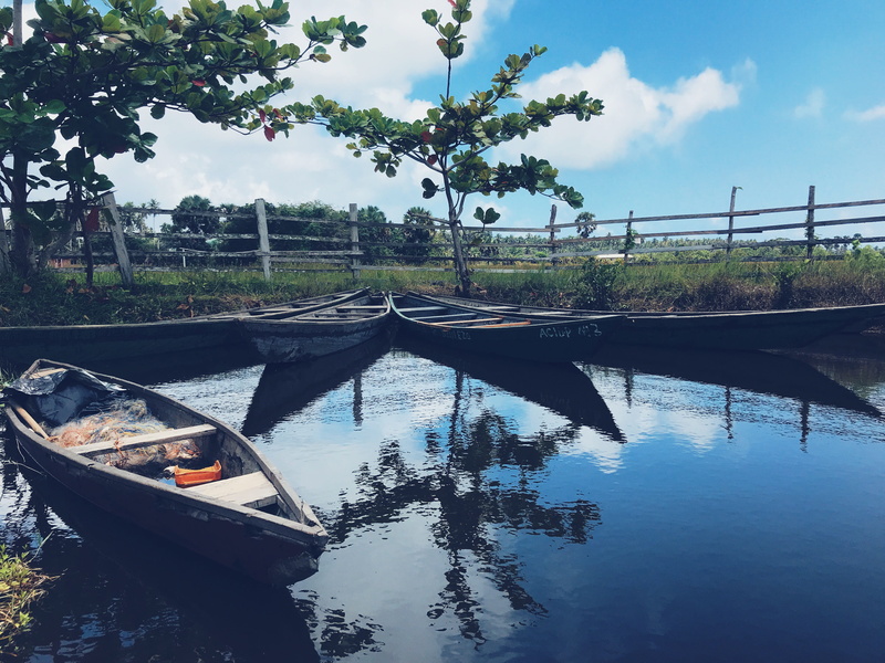 transport, rowboat, day, cloud - sky, nautical vessel, 4K, body, travel, outdoors, water, floating, sky, vessel, watercraft, fence, canal, transportation