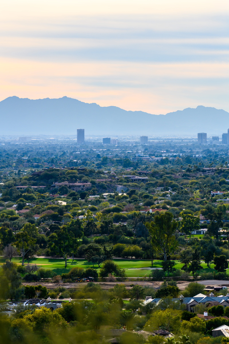 environment, grass, neighborhood, field, architecture, tree, tent, outdoors, water, scenery, sunset, 8K, pollution, aerial view, no people, 6821 n lost dutchman rd