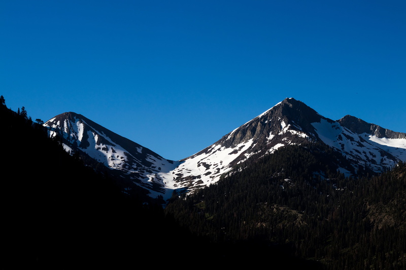 hike, united states, tranquil scene, trail, winter, copy space, peaks, scenics - nature, snow, twins, environment, park, clear sky, mountain, no people