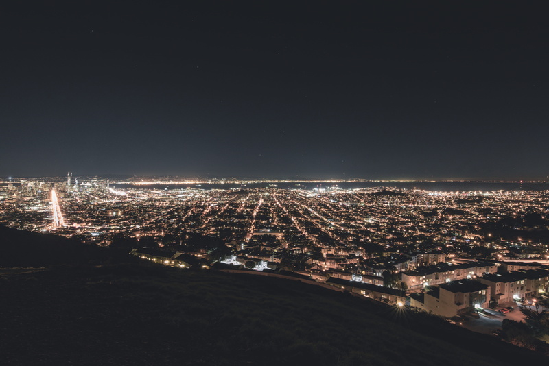 san francisco, streets, outdoors, sony, building exterior, view, alpha, cityscape, water, urban, city, built structure, nature, sky, long exposure, lights