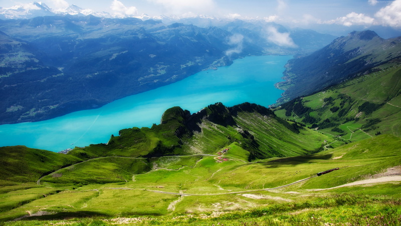mountain range, outdoors, lake, 4k, 5k, non-urban scene, scenics - nature, tranquil scene, remote, Switzerland, plant, idyllic, mountain peak, landscape