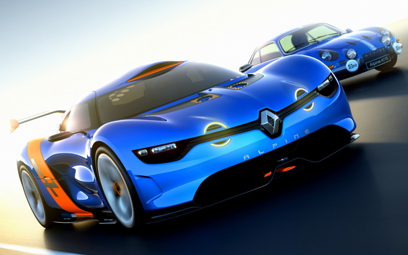Front, View, 1080P, Renault, Concept, Supercar, alpine