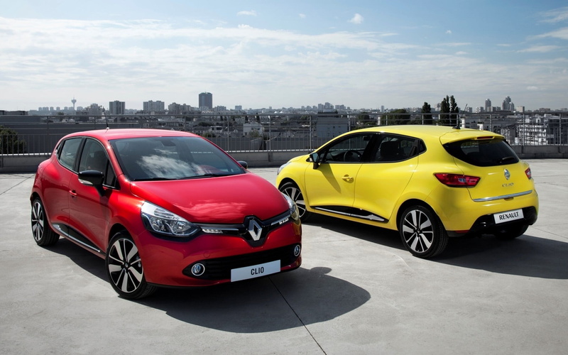 futuristic, sky, street, Renault, yellow taxi, architecture, city, hatchback, day, transportation, Renault Clio, land vehicle, red, door, golf, yellow