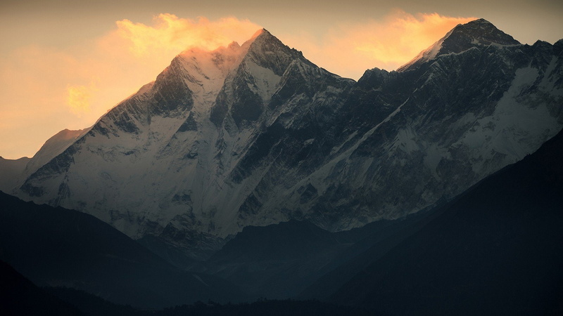 Mount Everest, mountains, Hills, Brume, 1080P