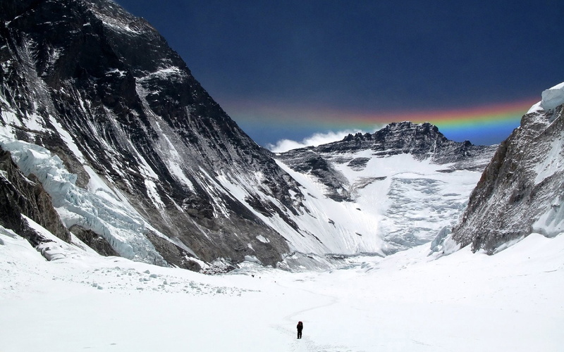 mountaineers, landscapes, mount, mountains, snow, everest, 1080P
