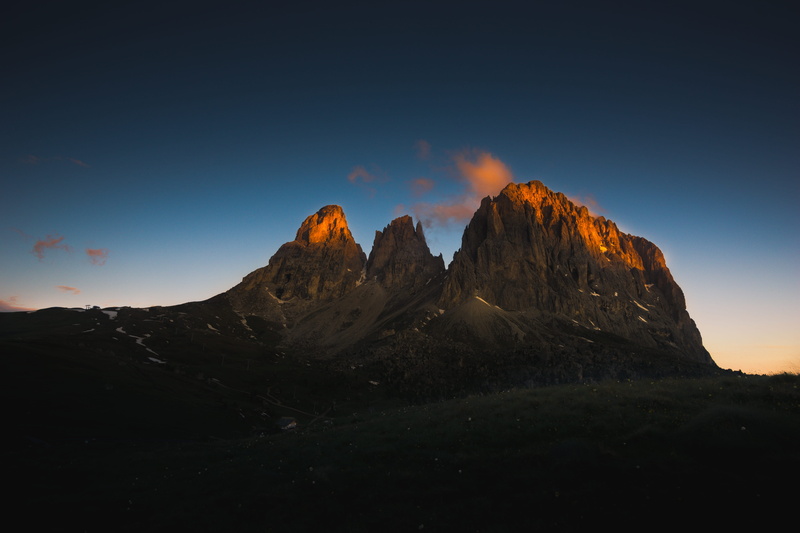 outdoors, tranquil scene, environment, extreme Terrain, beauty In Nature, brown, rock, no People, sunset, mountain, golden, blue, sky, scenics - nature