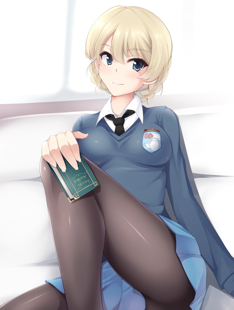 blue eyes, looking at camera, short hair, blue, blond hair, anime, child, clothing, sweater, legs, standing, 2K, blonde, hair, childhood, anime girls