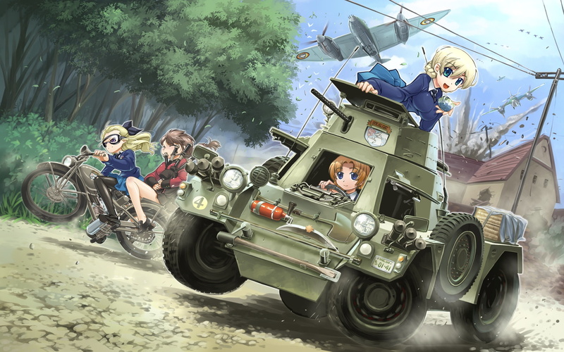girls, 1080P, pekoe, panzer, r ex, darjeeling, orange, und