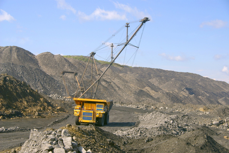 quarry, work, solid, environment, gigantic proportions, transportation, car, belaz, Dumper, mountain range, mountain, siberia, day, sky, excavator, landscape