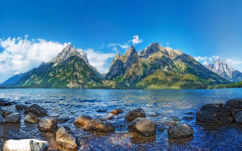 grand, 2K, hd, wyoming, teton, national, jenny, park, lake