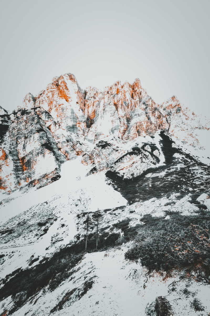 rock, avalanche, leisure activities, flowing water, winter, snowcapped mountain, peak, nature park fanes sennes prags, plant, snow, mountain peak, mountain