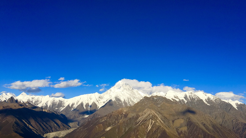 environment, snowcapped mountain, scenics - nature, crest, mountain range, mountain, blue, copy space, 4K, beauty in nature, garze, outdoors, ice, snow
