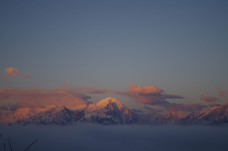 idyllic, mountain, beauty in nature, environment, mountain range, sunset, snow mountain, water, cold temperature, gongga snow mountain, 4K, no people