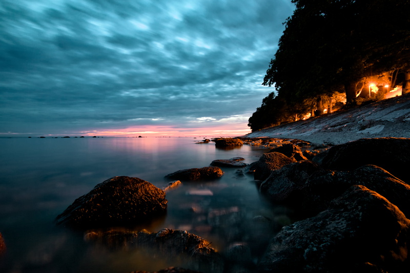 Long Exposure, time, sea, ND Filter, Visby, time lapsed, Gotland, On the shore, clouds, nature, Sweden, lapsed, night, sunset, water, photography, 4K