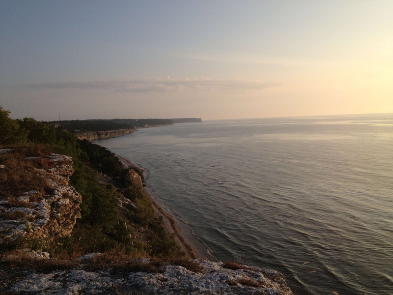 solid, gotland, beach, rock - object, rocky coastline, rock, outdoors, idyllic, island, sea, horizon, water, no people, beauty in nature, cliff coast, tranquil scene