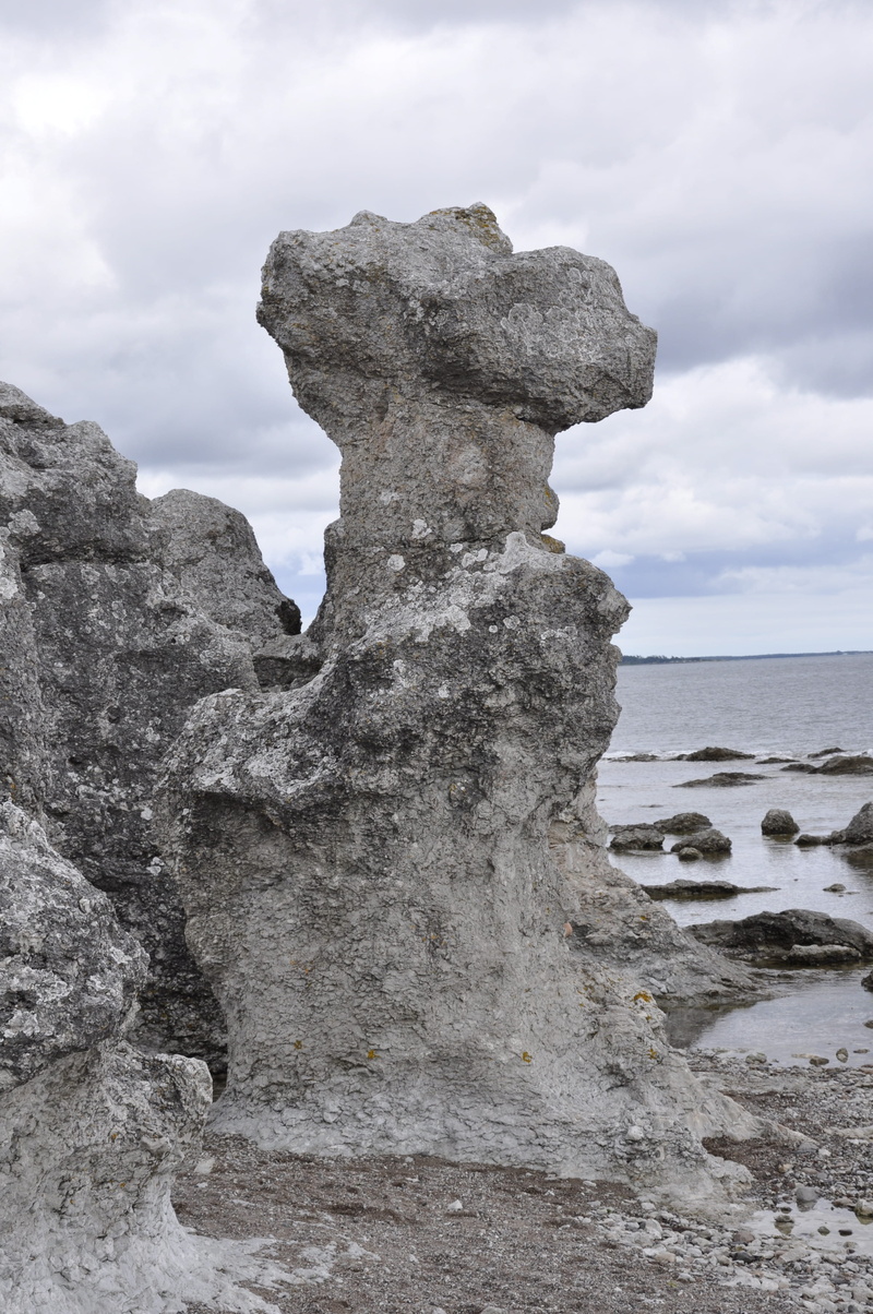 outdoors, day, sky, solid, rock - object, scenics - nature, rock, Stone, non-urban scene, 4K, low angle view, Sea Stack, nature, beauty in nature, no people