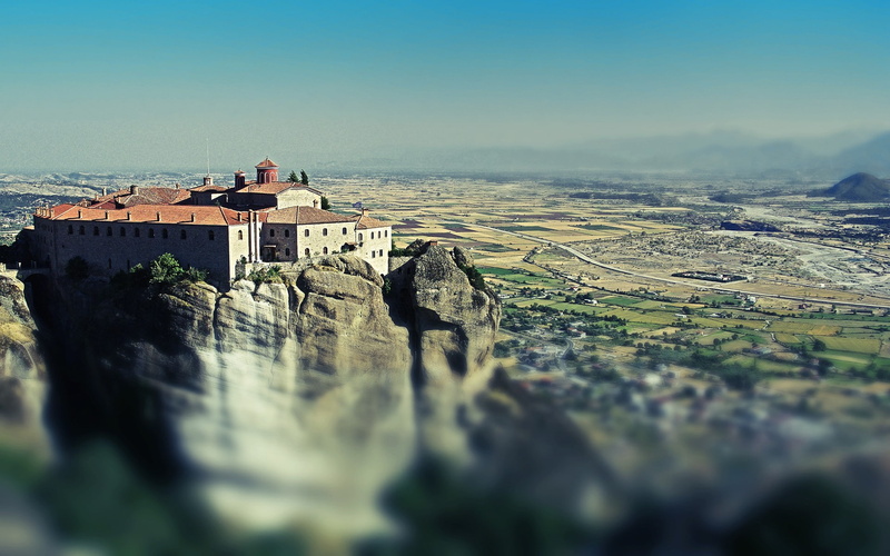 landscape, 1080P, rock, monastery