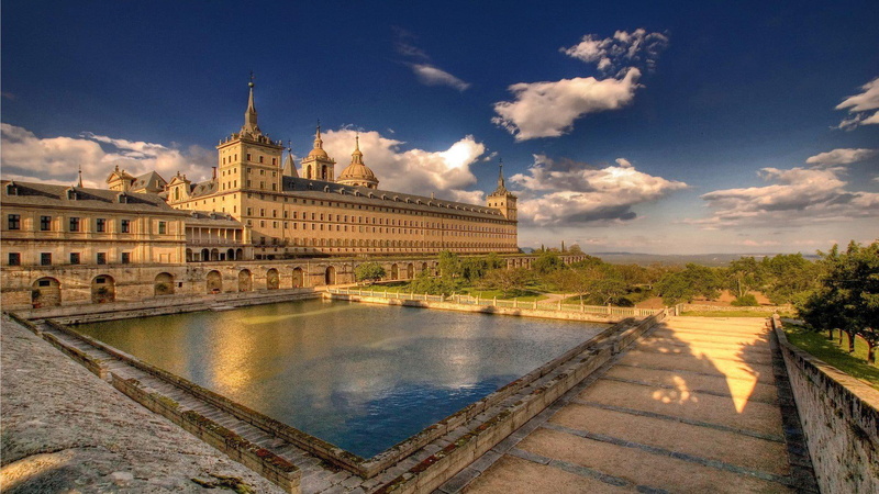 el, spain, 1080P, architecture, escorial, lorenzo, desktop, monastery, san, buildings, madrid