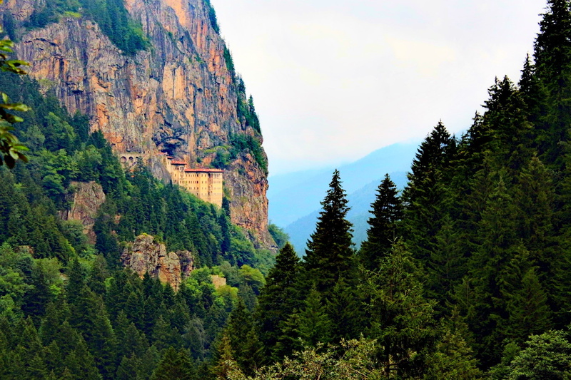 turkey, Sumela, Trabzon, 1080P, Sumela Monastery, castle, Panagia Sumela, nature, Green