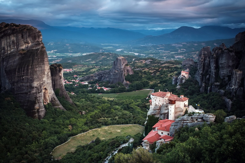 travel destinations, history, environment, building exterior, 1080P, beauty in nature, Kalampaka, day, nature, travel, plant, outdoors, ancient civilization