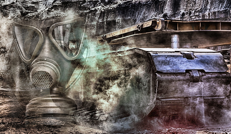 pollution, run-down, bulldozer, old, day, outdoors, building, no people, built structure, technology, decline, industrial plant, excavators, brown coal