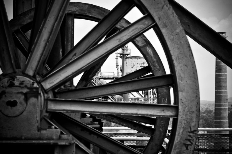 old, north landscape park, atmosphere, sw, connection, sky, lapsed, outdoors, girder, historically, history, industrial park, old factory, duisburg, industrial architecture