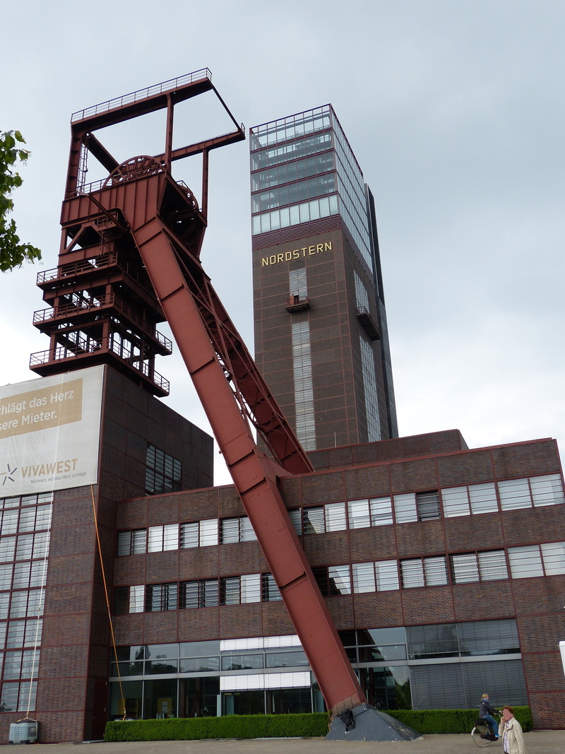 day, carbon, security, nature, factory, ruhr area, building exterior, 4K, built structure, city, historically, sign, modern, mining, nordstern, headframe