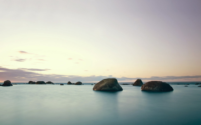idyllic, nature, solid, rock, formation, rocks, sea, horizon over water, cloud - sky, seals, waterfront, aerial view, stones, horizon, 1080P, beauty in nature