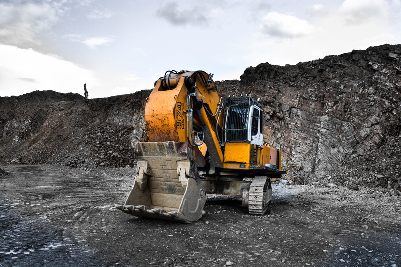 construction machinery, mining, nature, digger, bulldozer, worker, earth mover, arbeiter, black, rock, road, construction site, construction vehicle, industry